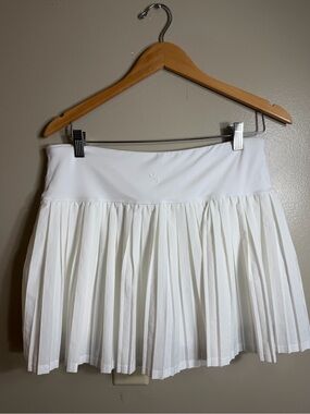 JoyLab White Pleated Tennis Skort Athletic Skirt Large